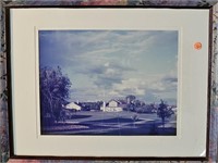 The park matted and framed 15.5x12.5" picture