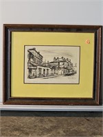 LEMAR Chand pencil drawing 13x10.5" in frame