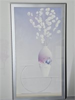 Jeff Kahn LUNARIA FRAMED WALL ART PRINT 22x39.5"