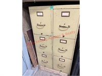(2) 3 Drawer Full Suspension File Cabinets