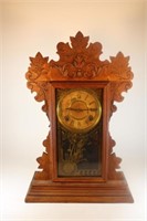 Vintage Pressed Oak Kitchen Clock