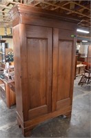 Antique Walnut Fitted Armoire. Early 1800s
