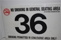 Vintage Irving Texas Stadium Seating Sign