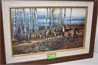 Terry Redlin wildlife Print on canvas. 33x23