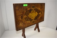 Antique Crown Inlay Folding Table. Topper products