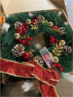 (2) Christmas Wreaths