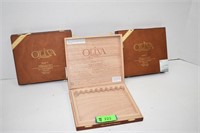 Three Oliva Serie V Melanio Cigar Boxes
