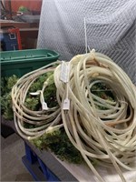 Quantity of Christmas wreaths and rope lights