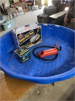 42" paddling pool, 12 V air pump, quick