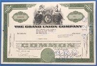 The Grand  Union Co Stock Certificate 1959