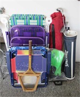 Folding Chairs, Golf Clubs, Misc.
