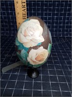 ByronUH 1pc Emu Egg Floral Painted