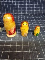 ByronUH 3pc Lady of the Nite Russian Doll USSR 70s