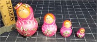 ByronUH 10pc Woman, Red Square Russian Dolls 1980
