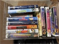 Vintage Disney VHS tapes and books