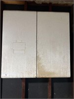 Metal two door wall cabinet