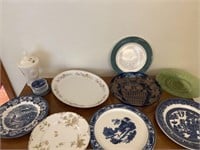 Platter, plates, Fenton dish, other
