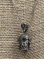 Sterling Silver Wish / Prayer Box Necklace