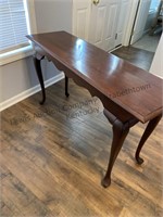 Sofa table approximate measurements are 52 x 16 x