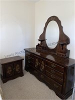 Dresser with mirror, Chest of drawers and