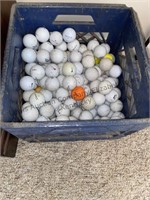 Milk crate golf balls