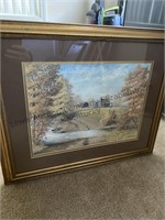 Framed and matted Fred Thrasher picture