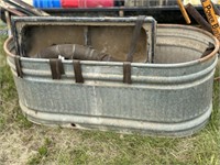FEED BUCKETS AND WATER TROUGH