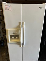 Whirlpool White Side by Side Refrigerator
