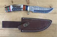 Unique Custom Damascus Knife #17