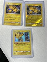 Pokemon Lot of 3 Zapdos cards