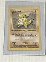 Pokemon 1st Edition Sandshrew Shadowless 62/102