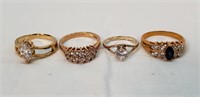 4- Gold Plated Rings