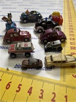 Box of retro toy cars