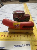 Collectible Oscar Mayer wiener mobile & toy truck