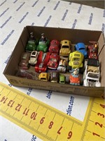 Box of collectible VW toy cars