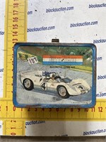 Auto race metal lunch box