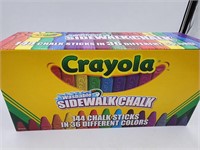 NEW Crayola 144-pc Washable Sidewalk Chalk Set