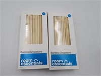NEW 2 Room Essentials 50-pc Bamboo Chopsticks