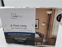 Mainstays 6' Floor Lamp with Reading Lamp