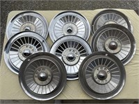 '57 Ford Hubcaps - Driver Cond. (8)