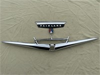 57 Ford Fairlane Trunk Lid "V' Ornament w/ Emblem