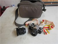pentax camera & items