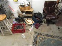 air hose,chair,stand & all misc items