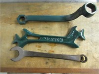 3 antique wrenches