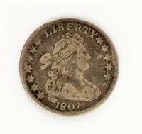 Coin 1807 Draped Bust Quarter, F