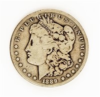 Coin Rare 1889-CC Morgan Silver Dollar, VG