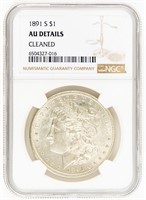 Coin 1891-S Morgan Silver Dollar, NGC-AU Details