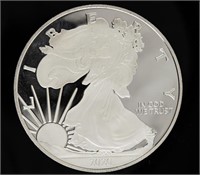 Coin Quarter Pound of Fine .9999 Silver Round
