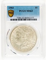 Coin 1903-P Morgan Silver Dollar, PCGS-MS63