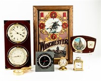 Vintage Lot Clocks Thermometers Barometers